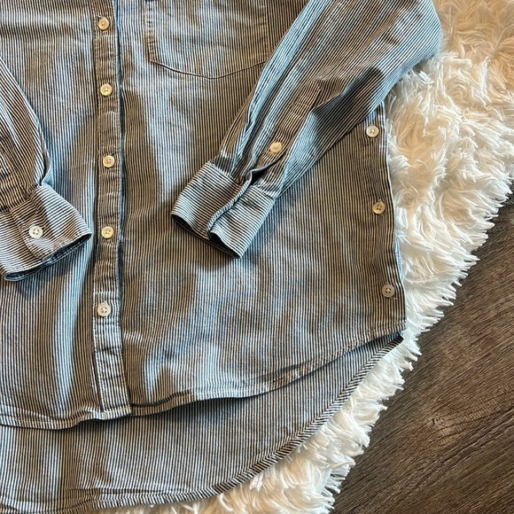 Madewell Striped Button- Up - Small - Picture 6 of 8
